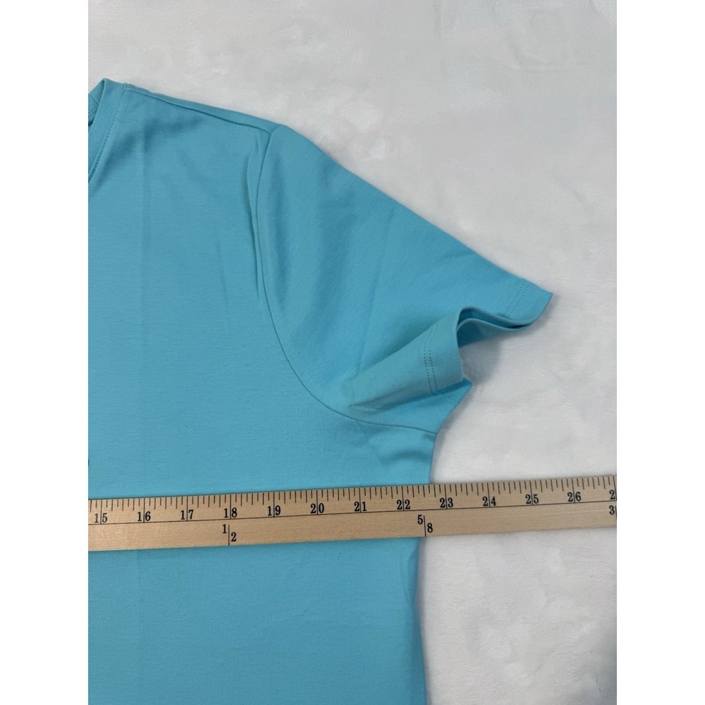 New LL BEAN Cool Teal 100% Cotton Short Sleeve T-Shirt Tee Crew Neck Women's XL - Picture 8 of 12